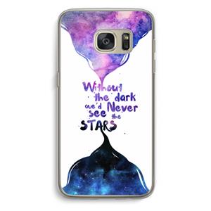 CaseCompany Stars quote: Samsung Galaxy S7 Transparant Hoesje