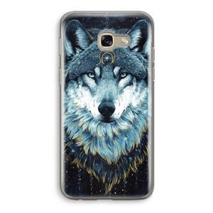 CaseCompany Darkness Wolf: Samsung Galaxy A5 (2017) Transparant Hoesje