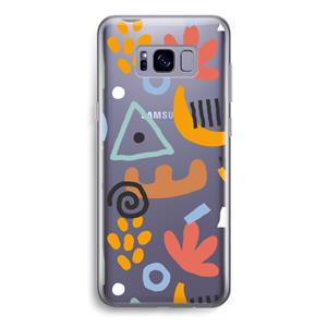 CaseCompany Abstract: Samsung Galaxy S8 Transparant Hoesje