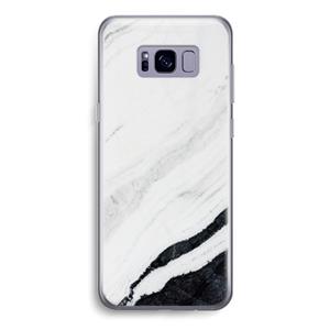 CaseCompany Elegante marmer: Samsung Galaxy S8 Transparant Hoesje