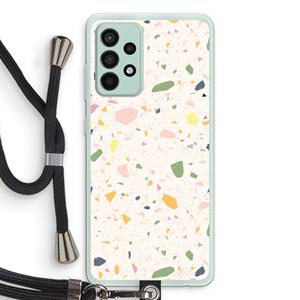 CaseCompany Terrazzo N°21: Samsung Galaxy A52s 5G Transparant Hoesje met koord