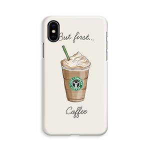 CaseCompany But first coffee: iPhone X Volledig Geprint Hoesje