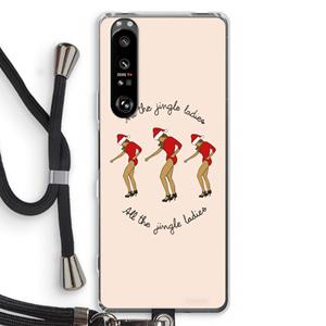 CaseCompany Jingle Ladies: Sony Xperia 1 III Transparant Hoesje met koord
