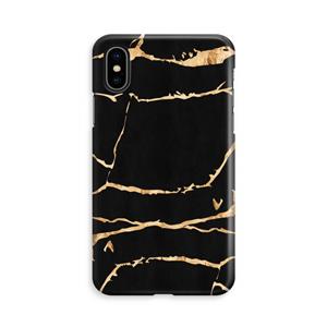 CaseCompany Gouden marmer: iPhone X Volledig Geprint Hoesje