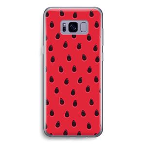 CaseCompany Watermelon: Samsung Galaxy S8 Transparant Hoesje