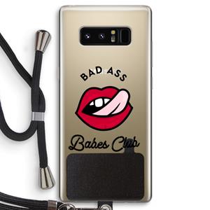 CaseCompany Badass Babes Club: Samsung Galaxy Note 8 Transparant Hoesje met koord