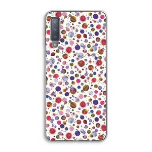 CaseCompany Planets Space: Samsung Galaxy A7 (2018) Transparant Hoesje