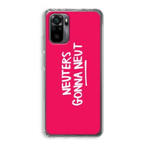 CaseCompany Neuters (roze): Xiaomi Redmi Note 10 Pro Transparant Hoesje