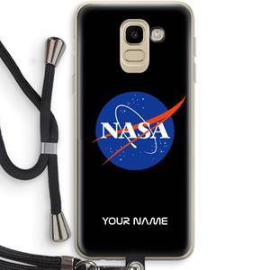 CaseCompany NASA: Samsung Galaxy J6 (2018) Transparant Hoesje met koord
