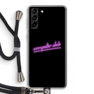 CaseCompany Vice Black: Samsung Galaxy S21 Plus Transparant Hoesje met koord