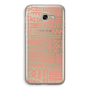CaseCompany Marrakech Pink: Samsung Galaxy A5 (2017) Transparant Hoesje