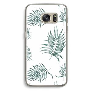 CaseCompany Simple leaves: Samsung Galaxy S7 Transparant Hoesje