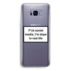 CaseCompany I'm dope: Samsung Galaxy S8 Transparant Hoesje