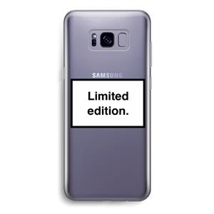 CaseCompany Limited edition: Samsung Galaxy S8 Transparant Hoesje