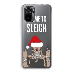 CaseCompany Came To Sleigh: Xiaomi Redmi Note 10 Pro Transparant Hoesje