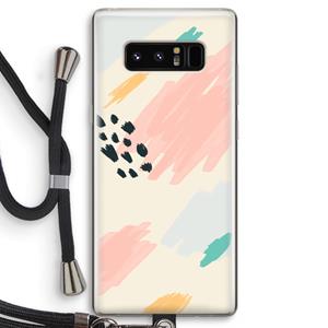 CaseCompany Sunday Chillings: Samsung Galaxy Note 8 Transparant Hoesje met koord