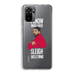 CaseCompany Sleigh Bells Ring: Xiaomi Redmi Note 10 Pro Transparant Hoesje