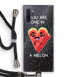 CaseCompany One In A Melon: Samsung Galaxy Note 10 Plus Transparant Hoesje met koord