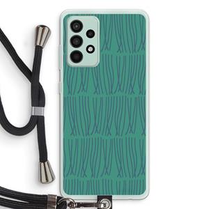 CaseCompany Swirls: Samsung Galaxy A52s 5G Transparant Hoesje met koord