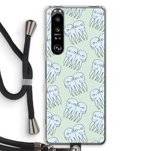 CaseCompany Octopussen: Sony Xperia 1 III Transparant Hoesje met koord