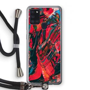 CaseCompany Endless Descent: Samsung Galaxy A21s Transparant Hoesje met koord