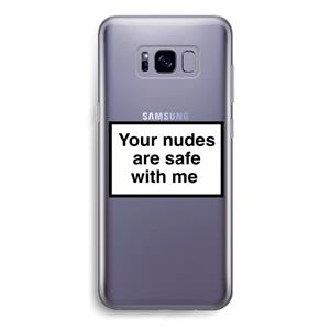 CaseCompany Safe with me: Samsung Galaxy S8 Transparant Hoesje