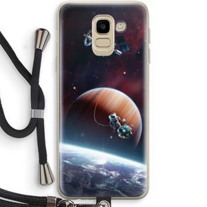 CaseCompany Examiner: Samsung Galaxy J6 (2018) Transparant Hoesje met koord