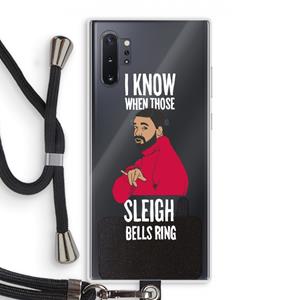 CaseCompany Sleigh Bells Ring: Samsung Galaxy Note 10 Plus Transparant Hoesje met koord