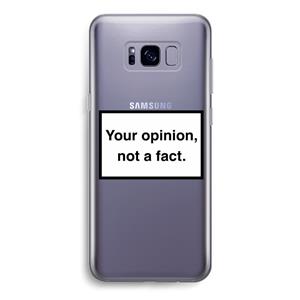 CaseCompany Your opinion: Samsung Galaxy S8 Transparant Hoesje