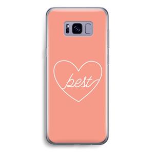CaseCompany Best heart: Samsung Galaxy S8 Transparant Hoesje