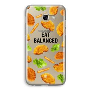 CaseCompany Eat Balanced: Samsung Galaxy A5 (2017) Transparant Hoesje