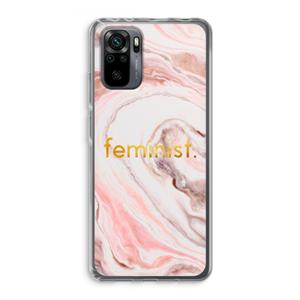 CaseCompany Feminist: Xiaomi Redmi Note 10 Pro Transparant Hoesje
