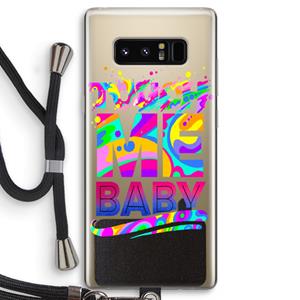 CaseCompany Touch Me: Samsung Galaxy Note 8 Transparant Hoesje met koord