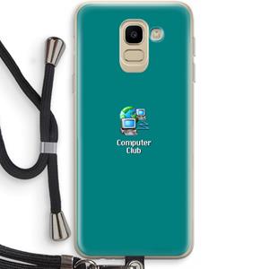 CaseCompany Win98: Samsung Galaxy J6 (2018) Transparant Hoesje met koord
