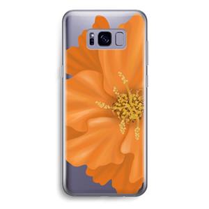 CaseCompany Orange Ellila flower: Samsung Galaxy S8 Transparant Hoesje