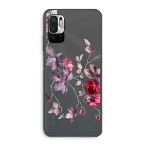 CaseCompany Mooie bloemen: Xiaomi Redmi Note 10 5G Transparant Hoesje