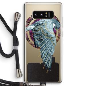 CaseCompany Golden Falcon: Samsung Galaxy Note 8 Transparant Hoesje met koord