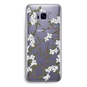 CaseCompany Blossoming spring: Samsung Galaxy S8 Transparant Hoesje