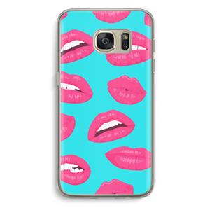 CaseCompany Bite my lip: Samsung Galaxy S7 Transparant Hoesje