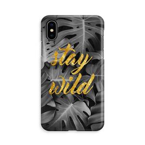 CaseCompany Stay wild: iPhone X Volledig Geprint Hoesje