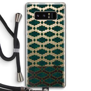 CaseCompany Moroccan tiles: Samsung Galaxy Note 8 Transparant Hoesje met koord
