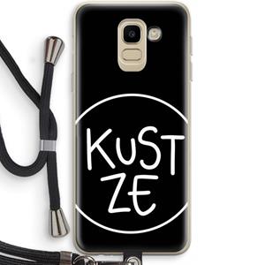 CaseCompany KUST ZE: Samsung Galaxy J6 (2018) Transparant Hoesje met koord