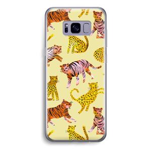 CaseCompany Cute Tigers and Leopards: Samsung Galaxy S8 Transparant Hoesje