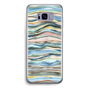 CaseCompany Watercolor Agate: Samsung Galaxy S8 Transparant Hoesje