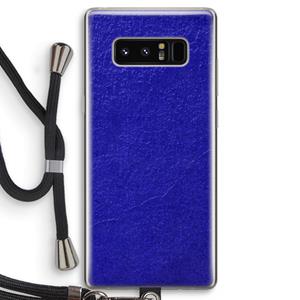 CaseCompany Majorelle Blue: Samsung Galaxy Note 8 Transparant Hoesje met koord