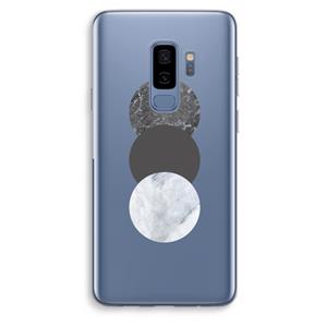CaseCompany Marmeren cirkels: Samsung Galaxy S9 Plus Transparant Hoesje