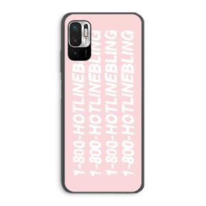 CaseCompany Hotline bling pink: Xiaomi Redmi Note 10 5G Transparant Hoesje