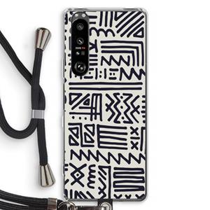 CaseCompany Marrakech print: Sony Xperia 1 III Transparant Hoesje met koord