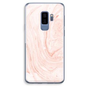 CaseCompany Peach bath: Samsung Galaxy S9 Plus Transparant Hoesje