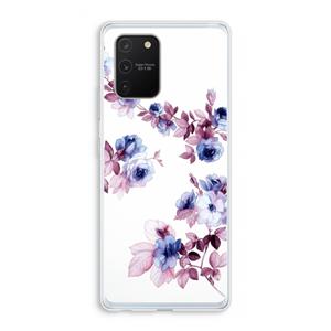 CaseCompany Waterverf bloemen: Samsung Galaxy S10 Lite Transparant Hoesje